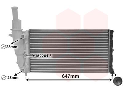 Radiators, Motora dzesēšanas sistēma VAN WEZEL 17002140