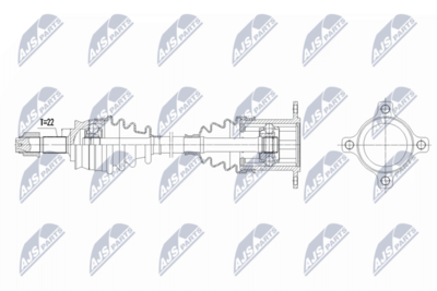 Приводной вал NTY NPW-FT-093
