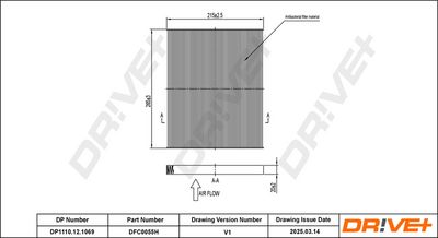 Фильтр, воздух во внутренном пространстве Dr!ve+ DP1110.12.1069