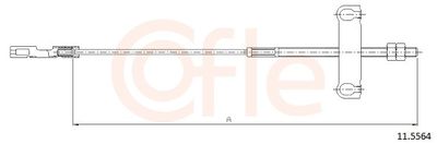 Тросик, cтояночный тормоз COFLE 11.5564