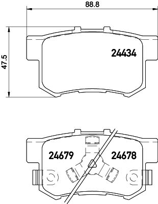 Bremžu uzliku kompl., Disku bremzes HELLA PAGID 8DB 355 020-021