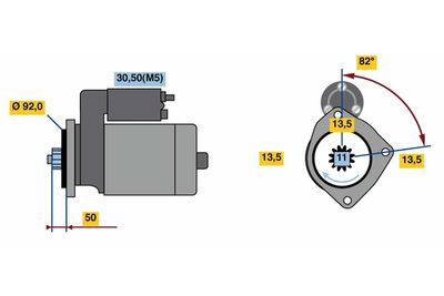 Стартер BOSCH 0986023590