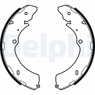 Bremžu loku komplekts DELPHI LS2063