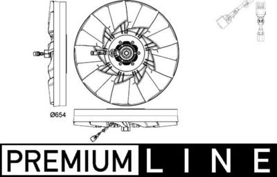 Ventilators, Motora dzesēšanas sistēma MAHLE CFF 478 000P