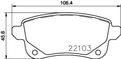 Bremžu uzliku kompl., Disku bremzes HELLA PAGID 8DB 355 023-211