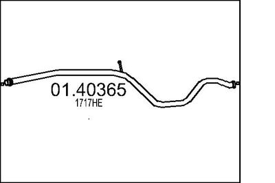 Труба выхлопного газа MTS 01.40365