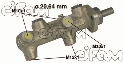 Galvenais bremžu cilindrs CIFAM 202-042