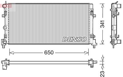 Radiators, Motora dzesēšanas sistēma DENSO DRM02015