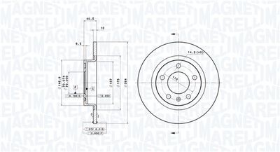 Тормозной диск MAGNETI MARELLI 360406056001