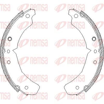 Тормозные колодки REMSA 4610.00