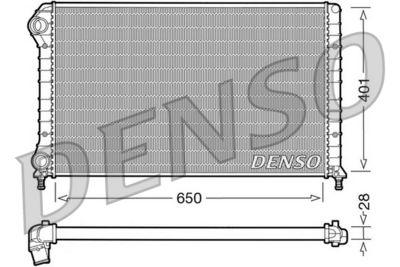 Radiators, Motora dzesēšanas sistēma DENSO DRM09061