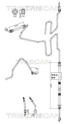 Гидравлический шланг, рулевое управление TRISCAN 8516 29064