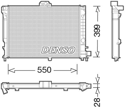 Radiators, Motora dzesēšanas sistēma DENSO DRM25010