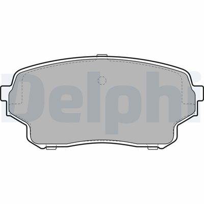 Bremžu uzliku kompl., Disku bremzes DELPHI LP2000