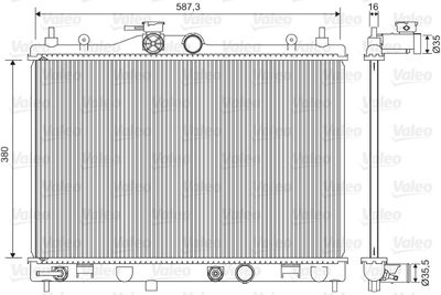 Radiators, Motora dzesēšanas sistēma VALEO 701573