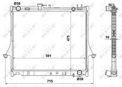 Radiators, Motora dzesēšanas sistēma NRF 53540