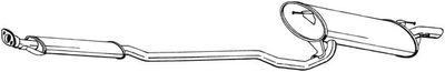 Izplūdes gāzu trokšņa slāpētājs (pēdējais) BOSAL 293-033