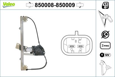Стеклоподъемник VALEO 850008
