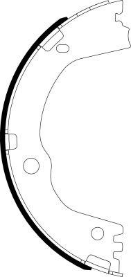 Bremžu loku kompl., Stāvbremze TEXTAR 91082500