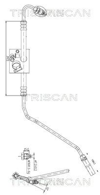 Гидравлический шланг, рулевое управление TRISCAN 8516 29023