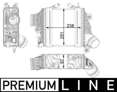 Интеркулер MAHLE CI 411 000P