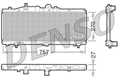Radiators, Motora dzesēšanas sistēma DENSO DRM09011