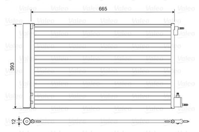 Конденсатор, кондиционер VALEO 814042