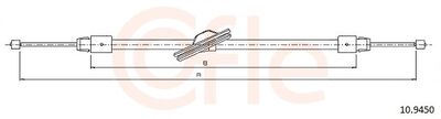 Тросик, cтояночный тормоз COFLE 10.9450