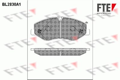 Bremžu uzliku kompl., Disku bremzes FTE 9011010