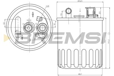 Топливный фильтр BREMSI FE0368