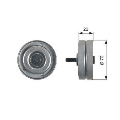 Parazīt-/Vadrullītis, Ķīļrievu siksna GATES T36466