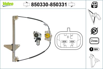 Стеклоподъемник VALEO 850330