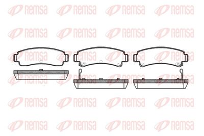 Bremžu uzliku kompl., Disku bremzes REMSA 0302.12