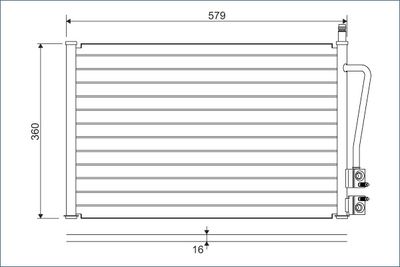 Конденсатор, кондиционер VALEO 817664