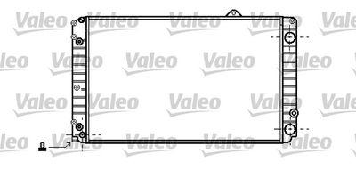 Радиатор, охлаждение двигателя VALEO 734695