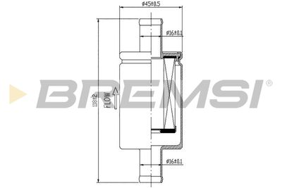 Degvielas filtrs BREMSI FE0329