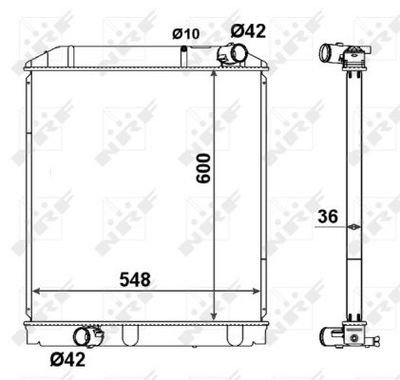 Radiators, Motora dzesēšanas sistēma NRF 58442