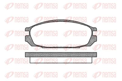 Bremžu uzliku kompl., Disku bremzes REMSA 0292.00