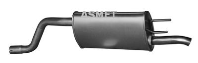 Глушитель выхлопных газов конечный ASMET 05.189