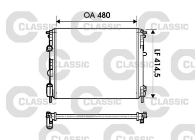 Radiators, Motora dzesēšanas sistēma VALEO 232621