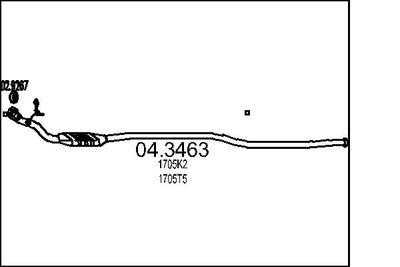 Katalizators MTS 04.3463