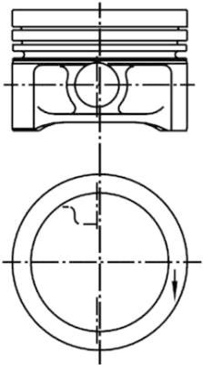 Поршень KOLBENSCHMIDT 99455620