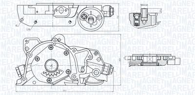 Масляный насос MAGNETI MARELLI 351516000045