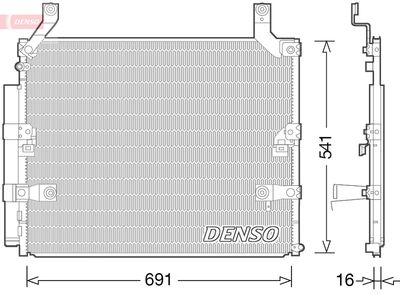 Конденсатор, кондиционер DENSO DCN50032