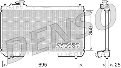 Radiators, Motora dzesēšanas sistēma DENSO DRM50062