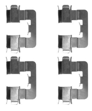 Комплектующие, колодки дискового тормоза HELLA 8DZ 355 204-631