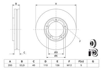Тормозной диск BOSCH 0 986 479 D81