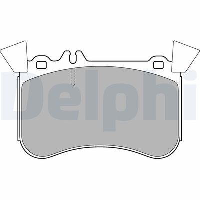 Комплект тормозных колодок, дисковый тормоз DELPHI LP3242