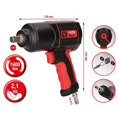 KS TOOLS 5151200 Triecienskrūvgriezis (Pneimatiskais)