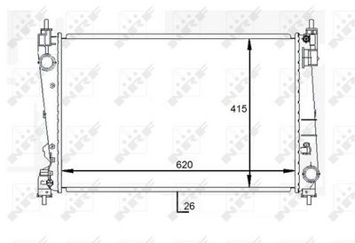 Radiators, Motora dzesēšanas sistēma NRF 59084